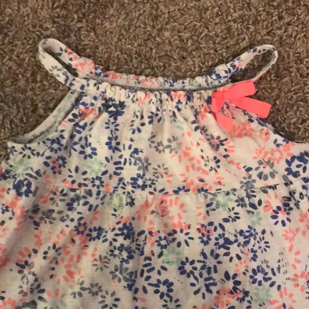 OshKosh B’Gosh Flow Tank Top Blue Orange Floral